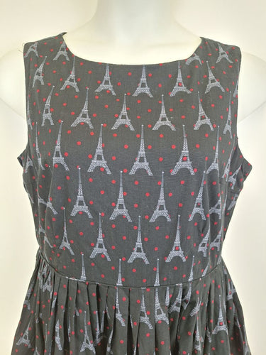 Second-Hand - Revival Chic Parisian Pleated Midi Dress Size 16 - SwapUp
