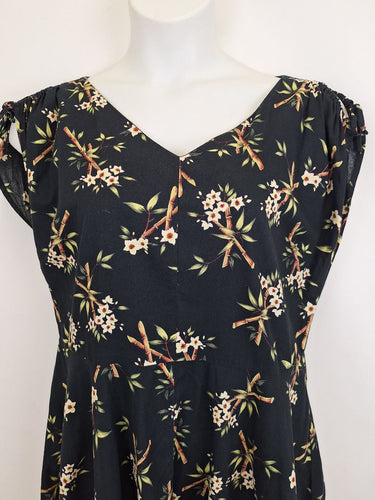 Second-Hand - Revival Summer Days Shoulder Cut Out Midi Dress Size 18 - SwapUp
