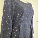Second-Hand - Princess Highway Everyday Navy Polka Dot Work Midi Dress Size 16 - SwapUp
