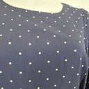 Second-Hand - Princess Highway Everyday Navy Polka Dot Work Midi Dress Size 16 - SwapUp
