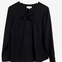 Second-Hand - Veronika Maine Essential Black Tie Up Blouse Size 10 - SwapUp