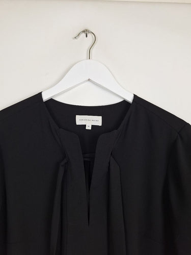 Second-Hand - Veronika Maine Essential Black Tie Up Blouse Size 10 - SwapUp