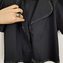 Second-Hand - Queen by Christine Boyle Vintage Sweet Heart Collar Puff Sleeved Top Size 10 - SwapUp