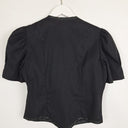 Second-Hand - Queen by Christine Boyle Vintage Sweet Heart Collar Puff Sleeved Top Size 10 - SwapUp