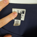 Second-Hand - Queen by Christine Boyle Vintage Navy Boat Neck Cinch Waist Blouse Size S - SwapUp