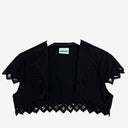 Second-Hand - Maiocchi Dainty Black Preppy Shrug Top Size 8 - SwapUp