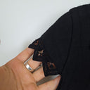 Second-Hand - Maiocchi Dainty Black Preppy Shrug Top Size 8 - SwapUp