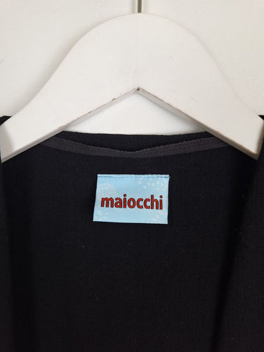 Second-Hand - Maiocchi Dainty Black Preppy Shrug Top Size 8 - SwapUp