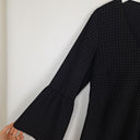 Second-Hand - Witchery Sleek Polka Dot V Neck Top Size XS - SwapUp