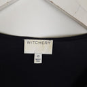 Second-Hand - Witchery Sleek Polka Dot V Neck Top Size XS - SwapUp