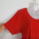Second-Hand - Kuwaii Apple Red Classic Scoop Neck Mini Dress Size 10 - SwapUp