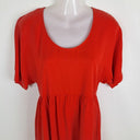 Second-Hand - Kuwaii Apple Red Classic Scoop Neck Mini Dress Size 10 - SwapUp