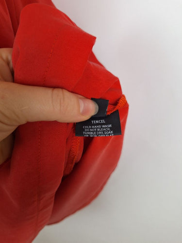 Second-Hand - Kuwaii Apple Red Classic Scoop Neck Mini Dress Size 10 - SwapUp
