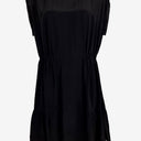 Second-Hand - Witchery Semi Sheer High Neck Silk Mini Dress Size 10 - SwapUp