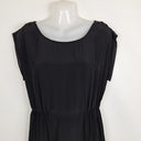 Second-Hand - Witchery Semi Sheer High Neck Silk Mini Dress Size 10 - SwapUp