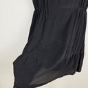 Second-Hand - Witchery Semi Sheer High Neck Silk Mini Dress Size 10 - SwapUp