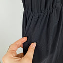Second-Hand - Witchery Semi Sheer High Neck Silk Mini Dress Size 10 - SwapUp