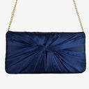Second-Hand - Review Navy Satin Draped Evening Clutch - SwapUp