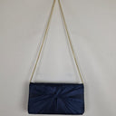Second-Hand - Review Navy Satin Draped Evening Clutch - SwapUp