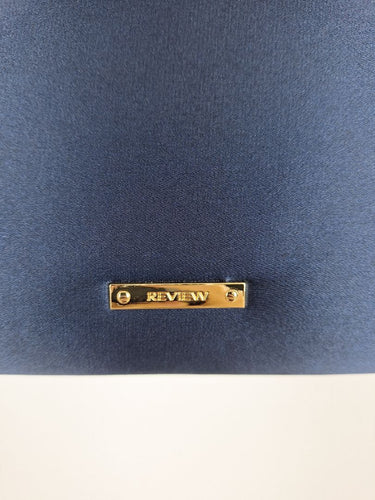 Second-Hand - Review Navy Satin Draped Evening Clutch - SwapUp