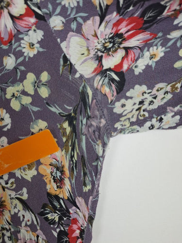 Second-Hand - Leona Edmiston Floaty Lavender Floral Mini Dress Size XL - SwapUp
