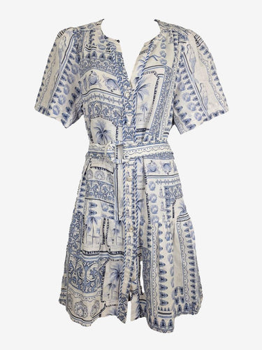 Cable Seychelles Linen Mini Dress Size 10