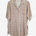 Second-Hand - Mylk Open Side Tie Nutmeg Swirl Top One Size - SwapUp