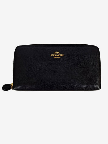 Coach Sleek Zip Top Pebble Leather Wallet