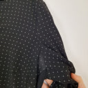Second-Hand - Witchery Sleek Polka Dot V Neck Top Size XS - SwapUp