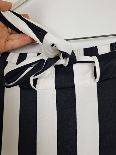 Second-Hand - Sass & Bide Stripe Flare Drape Skirt Size 8 - SwapUp