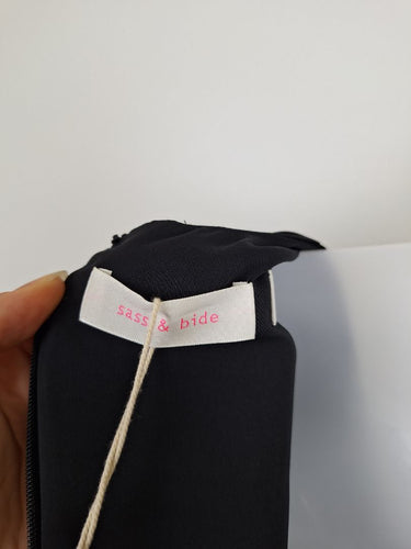 Second-Hand - Sass & Bide Elegant Asymmetrical Satin Dress Size 6 - SwapUp