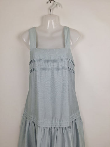 Second-Hand - Witchery Babyblue Tiered Maxi Dress Size 8 - SwapUp