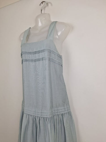 Second-Hand - Witchery Babyblue Tiered Maxi Dress Size 8 - SwapUp
