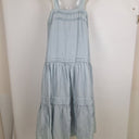 Second-Hand - Witchery Babyblue Tiered Maxi Dress Size 8 - SwapUp