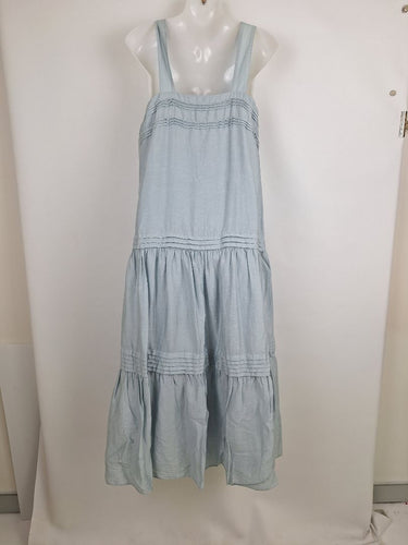 Second-Hand - Witchery Babyblue Tiered Maxi Dress Size 8 - SwapUp