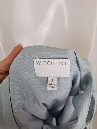 Second-Hand - Witchery Babyblue Tiered Maxi Dress Size 8 - SwapUp