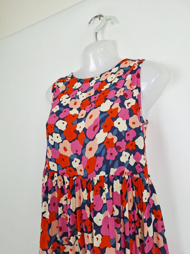 Second-Hand - Mister Zimi Midnight Bloom A-Line Dress Size 6 - SwapUp