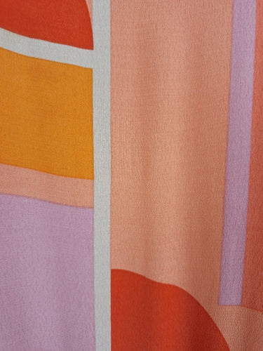 Second-Hand - Mister Zimi Sunset Geometric Shift Dress Size 6 - SwapUp
