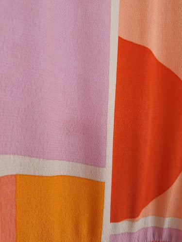 Second-Hand - Mister Zimi Sunset Geometric Shift Dress Size 6 - SwapUp