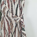 Second-Hand - Wayne Cooper Pastel Feather Print Wrap Dress Size 10 - SwapUp