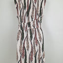 Second-Hand - Wayne Cooper Pastel Feather Print Wrap Dress Size 10 - SwapUp
