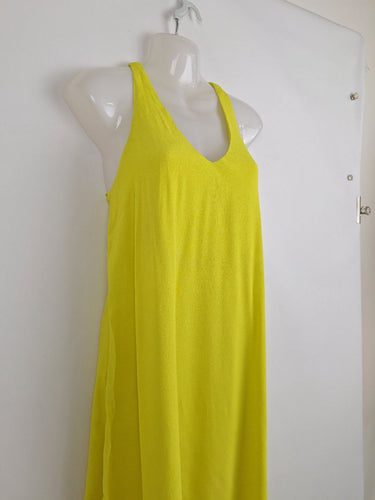 Second-Hand - Witchery Vibrant Lemon Throw On Mini Dress Size 8 - SwapUp
