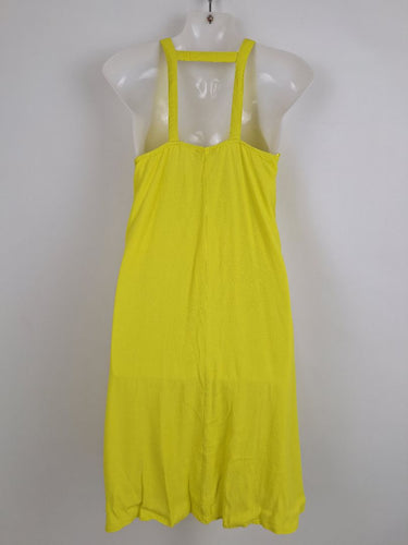 Second-Hand - Witchery Vibrant Lemon Throw On Mini Dress Size 8 - SwapUp