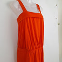 Second-Hand - Country Road Blood Orange Drop Waist Mini Dress Size S - SwapUp