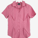Second-Hand - Kathmandu Soft Pink Cinched Front Shirt Size 10 - SwapUp