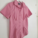 Second-Hand - Kathmandu Soft Pink Cinched Front Shirt Size 10 - SwapUp