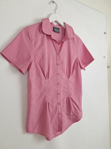 Second-Hand - Kathmandu Soft Pink Cinched Front Shirt Size 10 - SwapUp