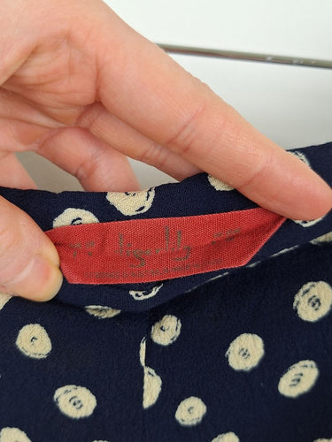 Second-Hand - Tigerlily Casual Navy Spot Mini Shorts Size XS - SwapUp