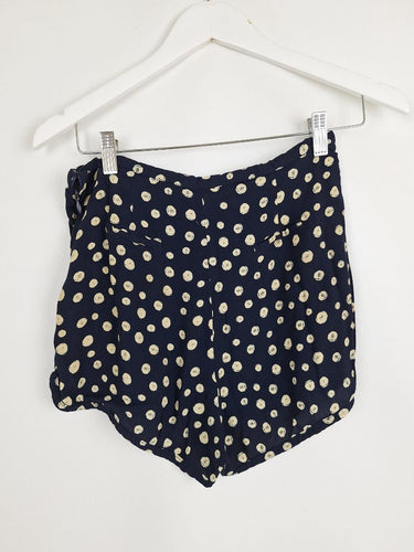 Second-Hand - Tigerlily Casual Navy Spot Mini Shorts Size XS - SwapUp