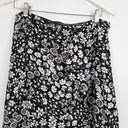 Second-Hand - Trenery Navy Floral Motif Front Ruffle Skirt Size 10 - SwapUp